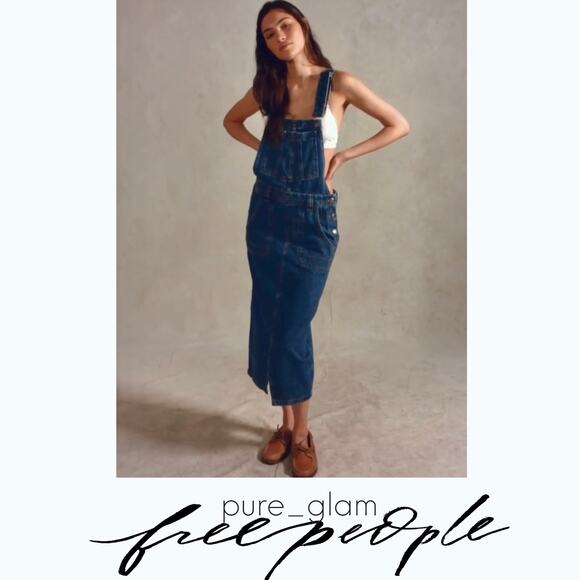 Free People skirtall jumper dress in denim | XS - Picture 5 of 5